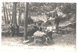 CP AURIOL Les Encaneaux  La Table (13 Bouches Du Rhône)  Animée Hommes Enfants Costume - Auriol