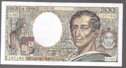 FRANCIA - FRANCE = 200 Francs 1987  P-155 - 200 F 1981-1994 ''Montesquieu''