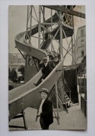 FETE FORAINE - UN TOBOGGAN - Publicité AU NEGRE GOURMAND - Cafés -chocolats - Ambulanti