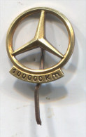 MERCEDES BENZ - Car, Auto, Automobile, 100000km, Vintage Pin, Badge, Gilt 835, 1.4.gr. - Mercedes
