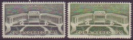 1957-164 CUBA. REPUBLICA. 1957. Ed.707-08. PALACIO DE JUSTICIA. PALACE OF JUSTICE  MH - Oblitérés