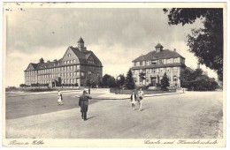 Riesa A Elbe - Carola - Und Handelschule - Edit Kupfertiefdruck - Postmark 1936 - Riesa