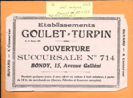 BUVARD: Goulet-Turpin Bondy, Succursale 714 - G