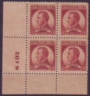 1937-171 CUBA. REPUBLICA. 1937. Ed.318. ESCRITORES Y ARTISTAS. WRITTER ARTIST FRANCISCO MORAZAN HONDURAS PLATE No.492. S - Used Stamps