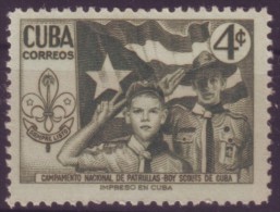 1954-128 CUBA. REPUBLICA. 1954. Ed. 605. III CAMPEONATO NACIONAL DE BOYS SCOUTS. MNH - Used Stamps
