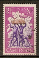 CAMEROUN .   1954.  Y&T N° 297 Oblitéré.  Récolte Des Bananes - Oblitérés