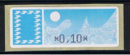 ATM,  0.10 , Sur Papier Carrier De L´automate DIVA, ENCRE NOIRE. - 1985 « Carrier » Papier