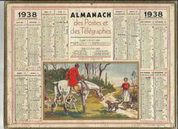 Calendrier Des Postes G-F  Des Pyrenées Orientales 66 De 1938 (Agreable Rencontre-Pages Complètes - Formato Grande : 1921-40