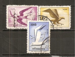 Turquía - Turkey - Yvert  Aéreo-39, 42, 45 (usado) (o) - Luftpost