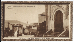 MAROC Fez Mosquée Des Andalous Chromo / Photo  N° 80 Pub: Chocolat Suchard 100 X 55 Mm  TB - Suchard