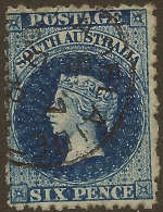 SOUTH AUSTRALIA 1868 6d QV SG 72 U #QC164 - Gebraucht