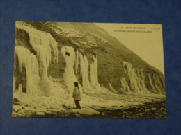 CALVADOS-PORT EN BESSIN-31-LES FALAISES PENDANT LES FORTES GELEES ED AD 193 - Port-en-Bessin-Huppain