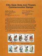 Set Of 5 Souvenir Sheets - State Birds And Flowers  Sc 1953-2002 - 1971-1980