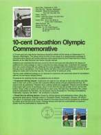 1979  Summer Olympic Games Decathlon, - Block Of 4 Different:, High Jump --Set Of 3 Souvenir Sheets  Sc 11790-4, C97 - 1971-1980