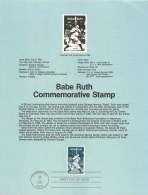 1983  Babe Ruth, Baseball Player  Souvenir Sheet  Sc 2046 - 1981-1990