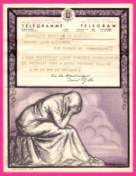 Télégramme-Chromo - 1952 - ROYAUME De BELGIQUE - Format 20 X 25cm - JEAN DONNAY - Bruxelles - Bruxelles Dailly - Télégrammes