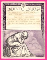 Télégramme-Chromo - 1952 - ROYAUME De BELGIQUE - Format 20 X 25cm - JEAN DONNAY - Brugge - Bruxelles Dailly - Telegramas