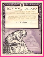 Télégramme-Chromo - 1952 - ROYAUME De BELGIQUE - Format 20 X 25cm - JEAN DONNAY - Charleroi - Schaerbeek - Télégrammes