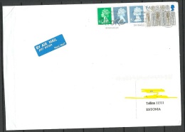 GREAT BRITAIN 2015 Cover To Estonia Queen Elizabeth Etc - Covers & Documents