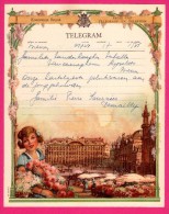 Télégramme Illustré - Royaume De Belgique - Régie Des Télégraphes Et Téléphones - Menen 1952 - SENTREIG ? - Fleurs - Telegramas