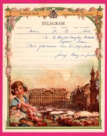 Télégramme Illustré - Royaume De Belgique - Régie Des Télégraphes Et Téléphones - Menen 1952 - SENTREIG ? - Fleurs - Telegrams