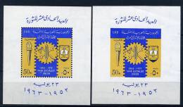 Egypte ** Blocs N° 14 D - 14 ND - 11e Ann. De La Révolution - Blocks & Sheetlets