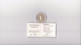 Frappe De La Monnaie De Paris François Miterrand 1988 Qualité"fleurs De Coins" En Argent (voir Scan) - Andere & Zonder Classificatie