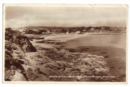 Goodrington Sands From Saltern Cove Paignton Real Photo - Postmark 1938- Valentines - Paignton