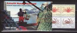 Groënland 1993, Carnet Neuf N° C219  Reine Margrethe Et Crabes - Booklets