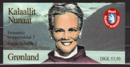 Groënland 1997, Carnet Neuf N° C282  Reine Margrethe Et Papillons - Carnets