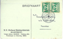 1929 Firma Bk Van MAASTRICHT-STATION 1 Naar Veendam - Covers & Documents