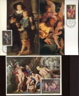 1495 Liechtenstein, 3 Maximum 1976 Paintings Of Peter Paul  Rubens - Rubens