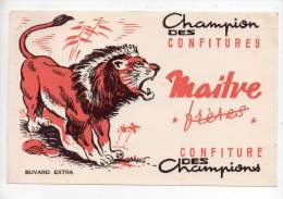 Buvard - Champion Des Confitures Maître Frères  - Lion - Sucreries & Gâteaux