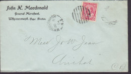 Canada JOHN K. MACDONALD General Merchant WHYCOCOMAGH Cape Breton 1904 Cover Lettre ARICHAT N.S. (2 Scans) - Covers & Documents