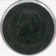 France - 10 Centimes 1862 BB - Napoléon III Empereur - Ancre - (Atelier : Strasbourg) - 10 Centimes