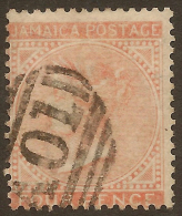 JAMAICA 1860 4d Brown-orange QV SG 4 U #QG137 - Jamaica (...-1961)