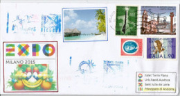 MALDIVES ISLANDS. UNIVERSAL EXPO MILANO 2015, Letter From The Maldives Island Pavilion In The EXPO MILANO - 2015 – Milaan (Italië)