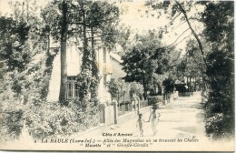 CPA 44  LA BAULE ALLEE DES MAGNOLIAS OU SE TROUVENT LES CHALETS MUSETTE ET GIROFLE GIROFLA - La Baule-Escoublac