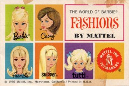 PETIT  LIVRET  PUBLICITAIRE -  BARBIE  -  The World Of Barbie -  Fashions By Mattel - Barbie