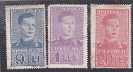 FISCAUX REVENUE,3X STAMPS KING MIHAI ROMANIA. - Steuermarken