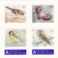 SUISSE 2007 N° 1952/1955 ** Neufs = MNH Superbes Faune Oiseaux Pinson Chouette Birds Fauna Animaux - Nuevos