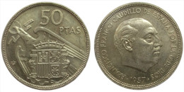 50 Pesetas 1957(68) Spain - Mintage: 1000 - 50 Peseta