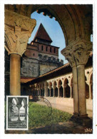 ARCHITECTURE /  EGLISE ABBATIALE SAINT PIERRE  /    CARTE MAXIMUM / FRANCE   N°1394  / MOISSAC  / CLOITRE - Abbeys & Monasteries