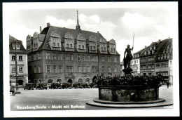 1208 Portofrei - Alte Foto Ansichtskarte Naumburg Markt Rathaus N. Gel Hermann Paris TOP - Naumburg (Saale)