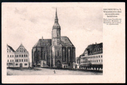 1209 Portofrei - Alte Ansichtskarte Naumburg Wenzelkirche Kirche N. Gel Otto Blaubach - Naumburg (Saale)