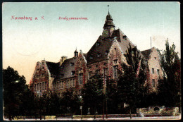 1214 Portofrei - Alte Ansichtskarte Naumburg Realgymnasium Schule Gel 1918 Feldpost 1 WK - Naumburg (Saale)