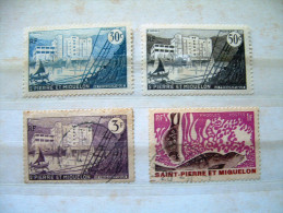 St. Pierre & Miquelon 1955 - 1969 Marine Mammals Seal Harbor Ship - Briefe U. Dokumente