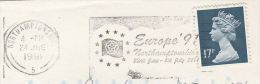 1991 Cover NORTHAMPTONSHIRE  EUROPE 91 SLogan  European Community GB Stamps - European Community