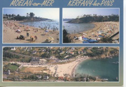 Moelan Sur Mer - Kerfany Les Pins Multivues Grande Plave Vue Aérienne (n°9/4908 éd Jos) - Moëlan-sur-Mer