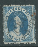 Queensland  N° 36 O  2 S. Bleu,   Léger Piquage à Cheval, Oblitération Légère, Dentelure Faible Et Irrégulière Sinon TB - Oblitérés